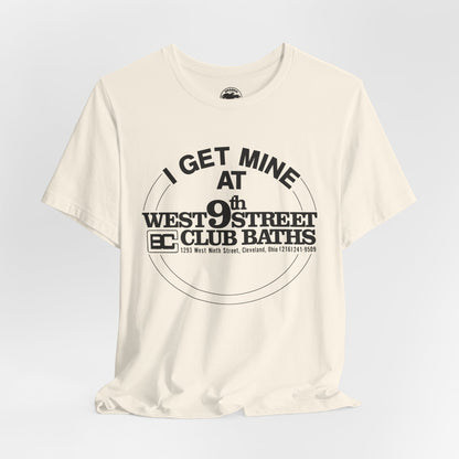 West 9th Street Club Baths Cleveland (Replica Late 70's Promo Shirt for Cleveland Club Bath Location)