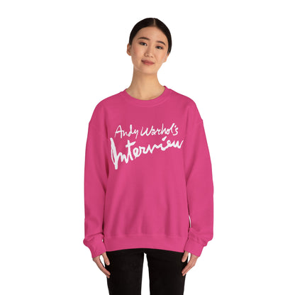 Interview Magazine Logo Sweatshirt (Replica Promo Sweatshirt/Andy Warhol's Interview Magazine)