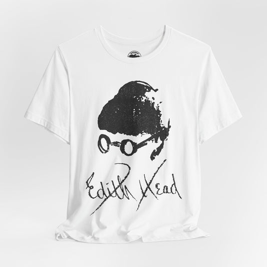 Edith Head (Self Portrait and Signature with Vintage Effect)