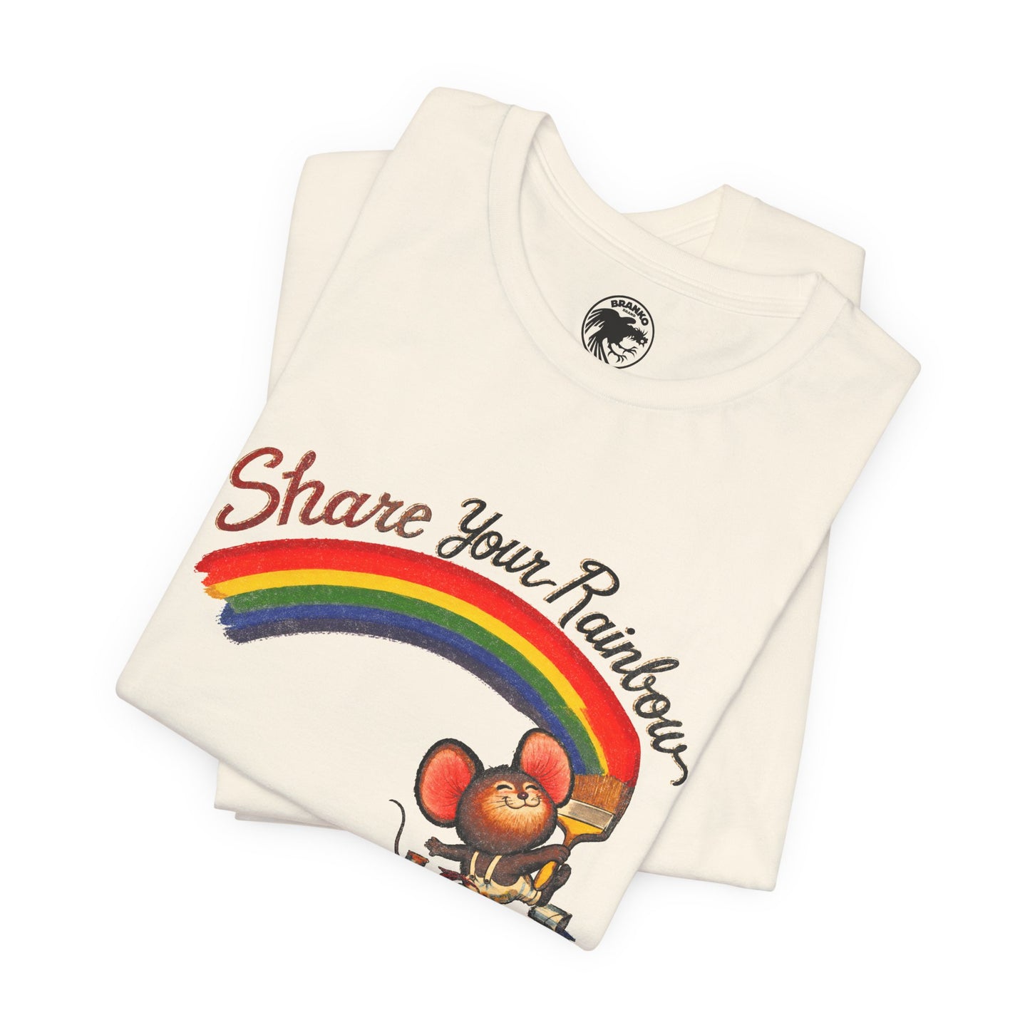 Share Your Rainbow (Replica 70's Iron-On Transfer Graphic)