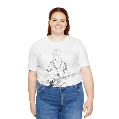 David Bowie (Ziggy Stardust Illustration from Spiders from Mars Tour/David Bowie Shirt)