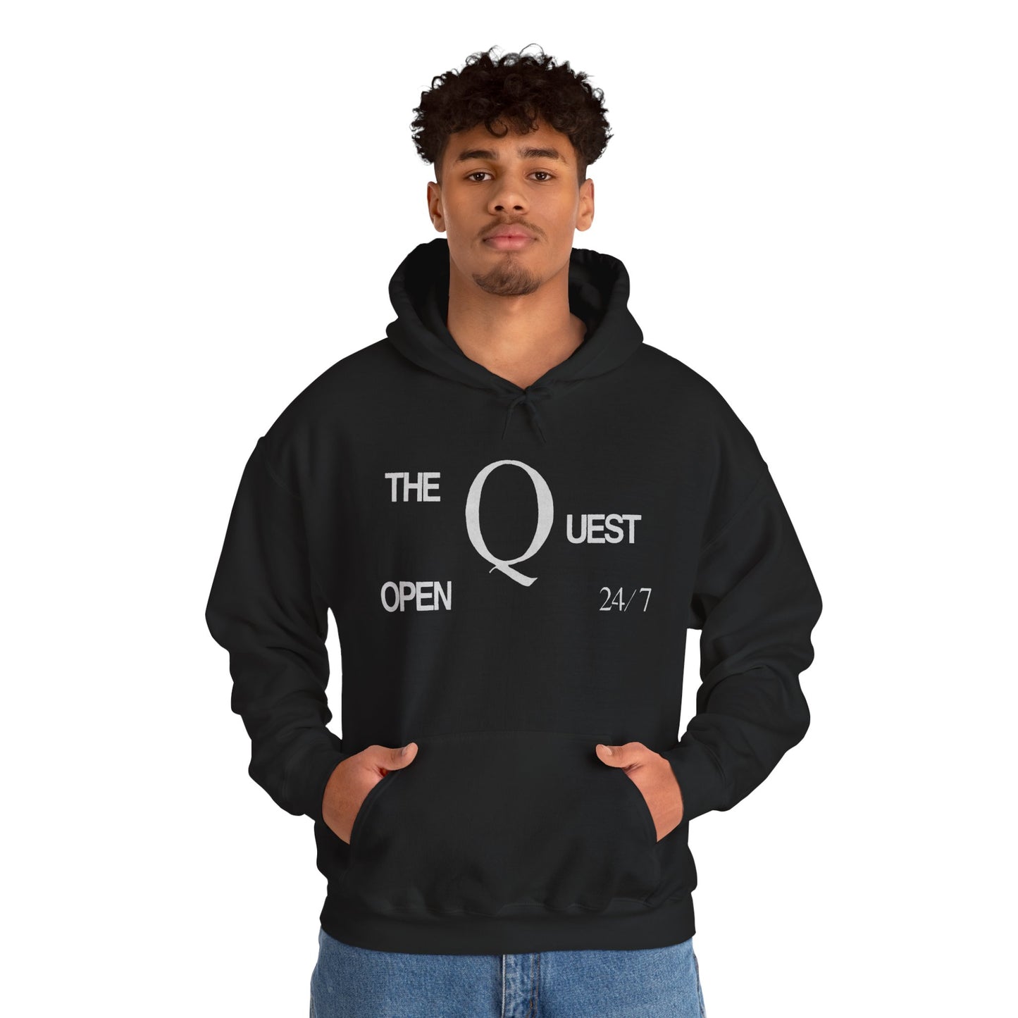 The Quest Club Hoodie (Birmingham Alabama Gay Club/1977-2022/Exterior Sign with Vintage Print Effect)