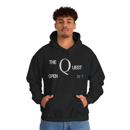 The Quest Club Hoodie (Birmingham Alabama Gay Club/1977-2022/Exterior Sign with Vintage Print Effect)