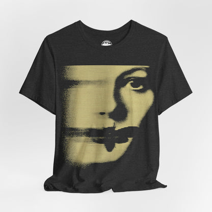 Silence of the Lambs (Large Graphic with Vintage Line Print Effect/Jodie Foster Shirt)