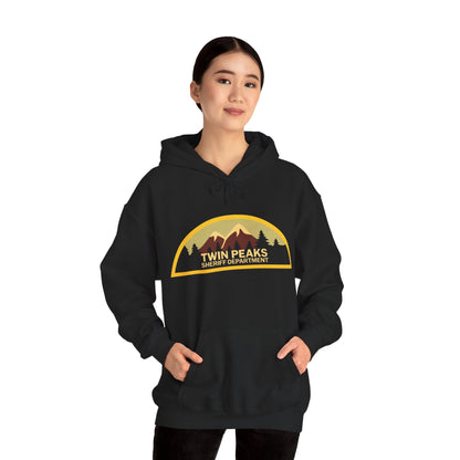 Twin Peaks Sheriff Department Hoodie (Logo with Vintage Print Effect/Twin Peaks Shirt)