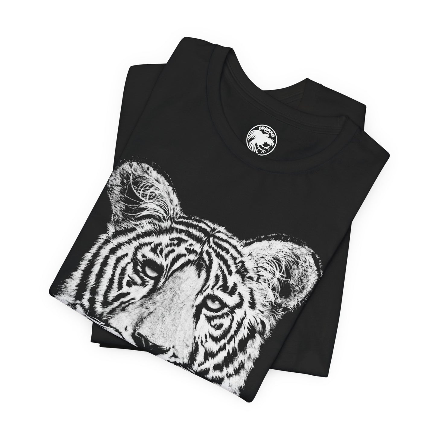 White Bengal Tiger (Replica 90's Tiger Shirt/Oversized Graphic with Vintage Print Effect)