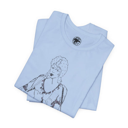 David Bowie (Ziggy Stardust Illustration from Spiders from Mars Tour/David Bowie Shirt)