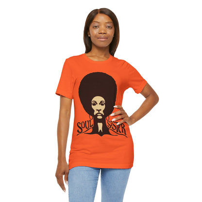 Soul Sister (Graphic from 70's Blacklight Poster/Vintage Print Effect/Black Pride Shirt)