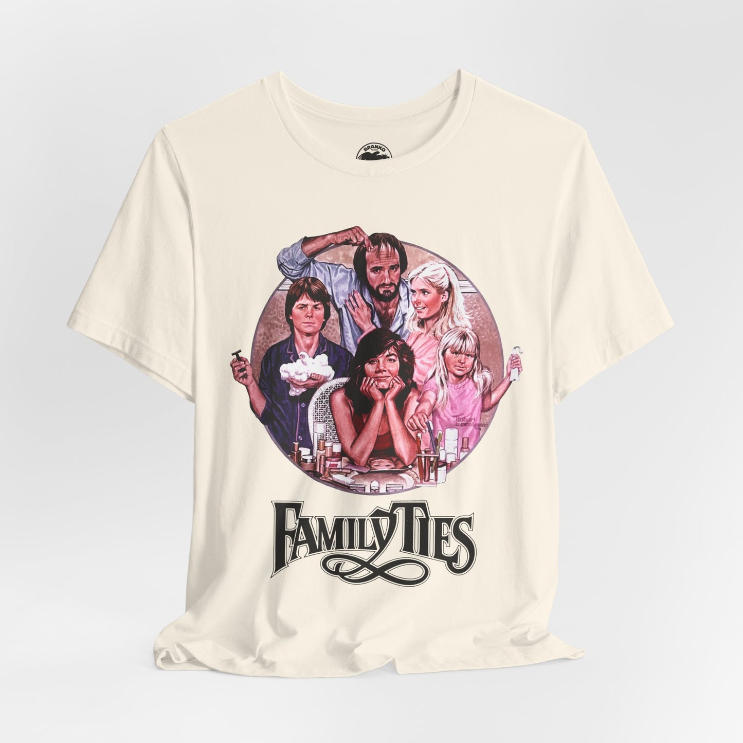 Family Ties (Replica Early 80's Promo Shirt/80's Tees)
