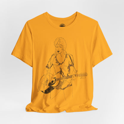 David Bowie (Ziggy Stardust Illustration from Spiders from Mars Tour/David Bowie Shirt)