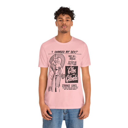 Glen or Glenda? (Large scale graphic with vintage print effect/Ed Wood Shirt)