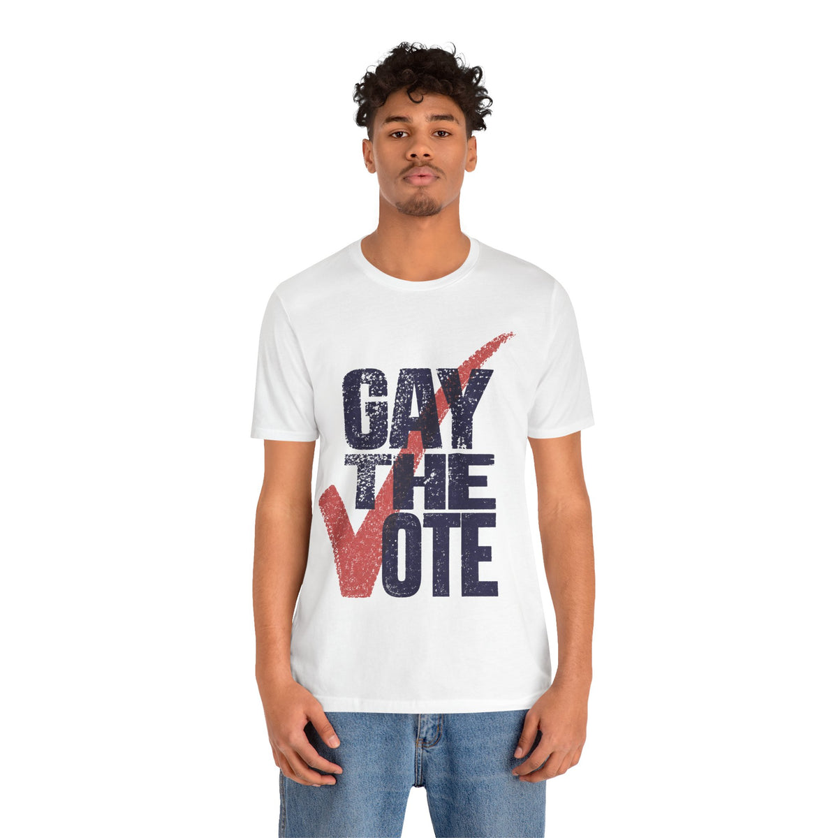 Gay the Vote (90's Rock the Vote Logo Reimagined)
