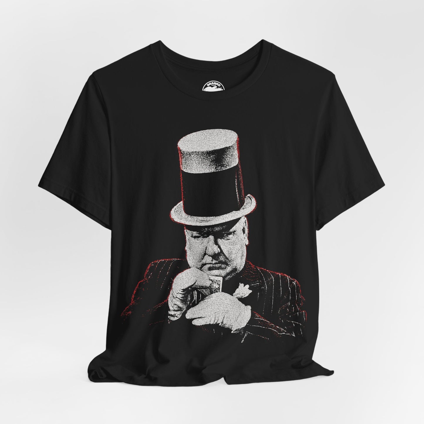 W.C. Fields (Playing Cards/Graphic with Vintage Rock Tee Effect)