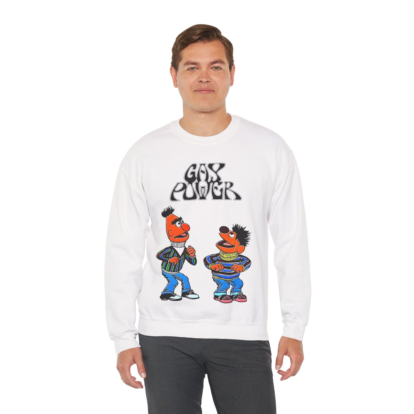 Gay Power Sweatshirt (Bert and Ernie Gay Shirt/Sesame Street Shirt)