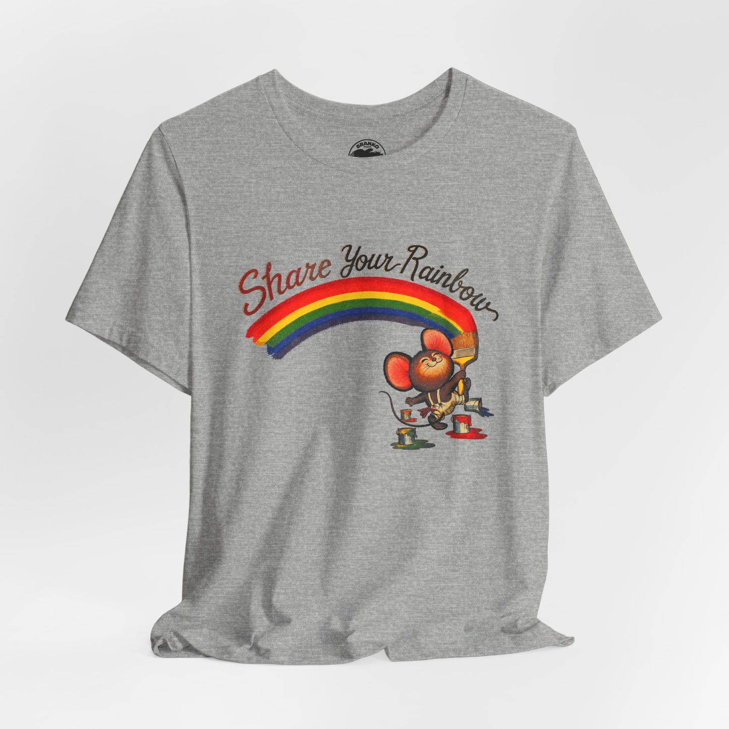 Share Your Rainbow (Replica 70's Iron-On Transfer Graphic)