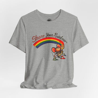 Share Your Rainbow (Replica 70's Iron-On Transfer Graphic)