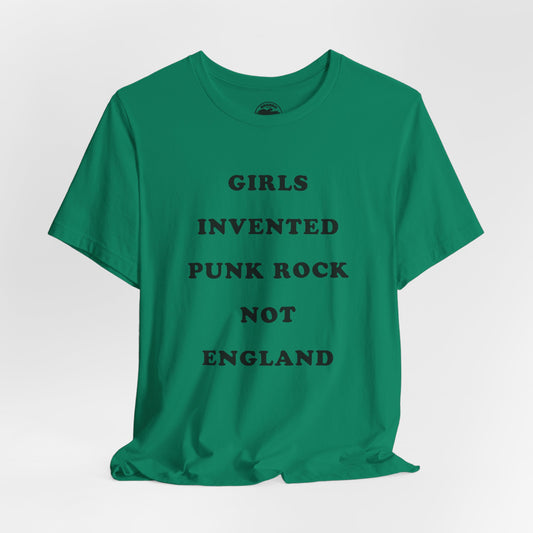 “Girls Invented Punk Rock, Not England”  (Replica Kim Gordon Sonic Youth Tee)