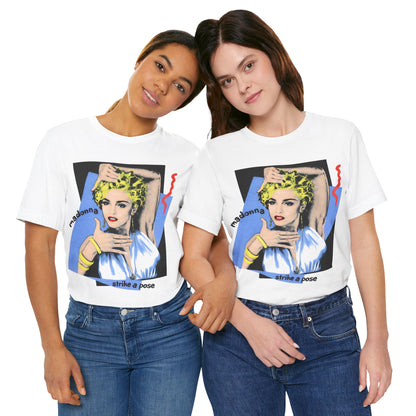 Madonna (Replica “Strike a Pose” Vogue Shirt/Blond Ambition Tour/1990/Madonna Strike a Pose Shirt)