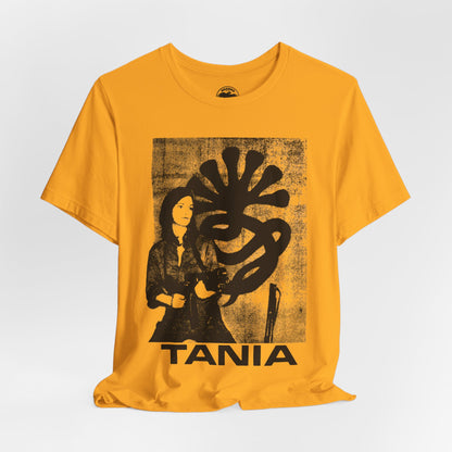 Patty Hearst as "Tania" (Graphic with Vintage Print Effect)