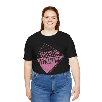 1992 Cleveland Pride (Replica Lesbian, Gay and Bi Pride Shirt/Cleveland Gay Pride/Evolution Revolution)