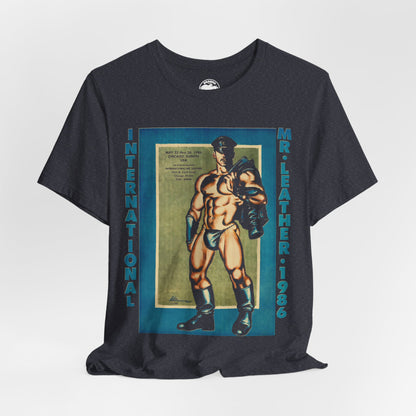 International Mr. Leather 1986 (Replica Promo Shirt/Gay Leatherman Contest/Vintage Gay Leather)