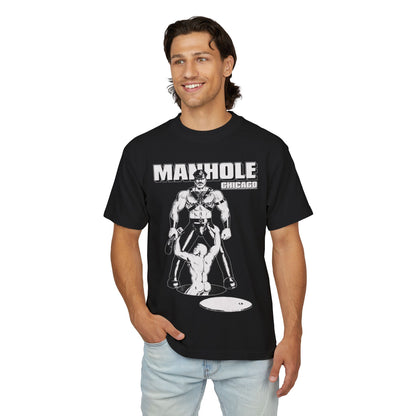 Manhole Chicago (Special Edition Boxy Heavy Tee/260 GSM/100% Combed Cotton)