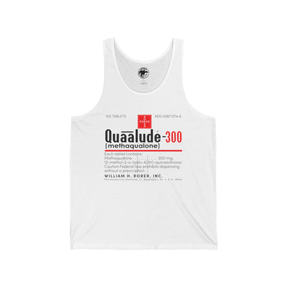 Quaaludes Label Tank (Ludes Label from 70's and Early 80's/Drug Subculture Shirt/Ludes Shirt/Quaaludes Shirt)