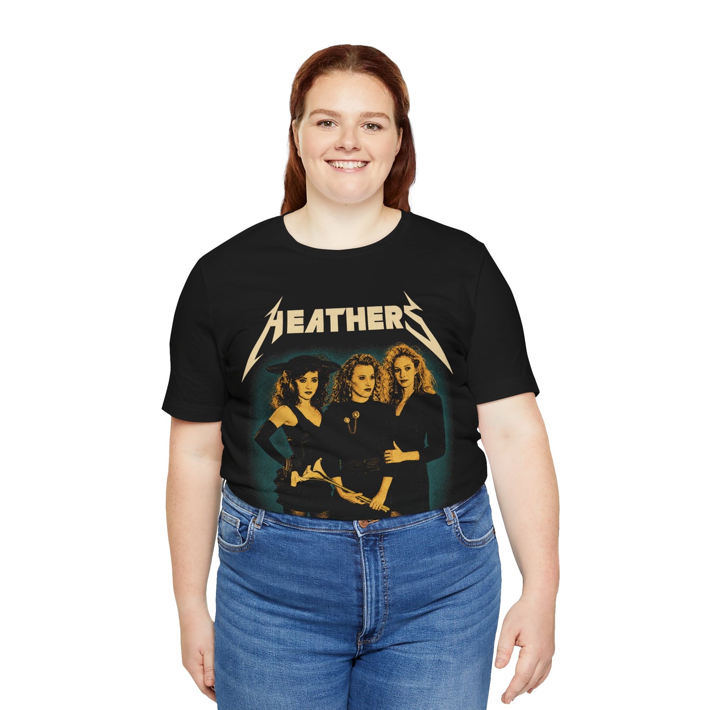 Heathers (Metal Tee Edition/Heathers Graphic with Vintage Metal Vibe)