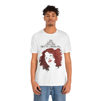 Bette Midler (Replica Diving Miss M Tour Shirt/Graphic with Vintage Print Effect)