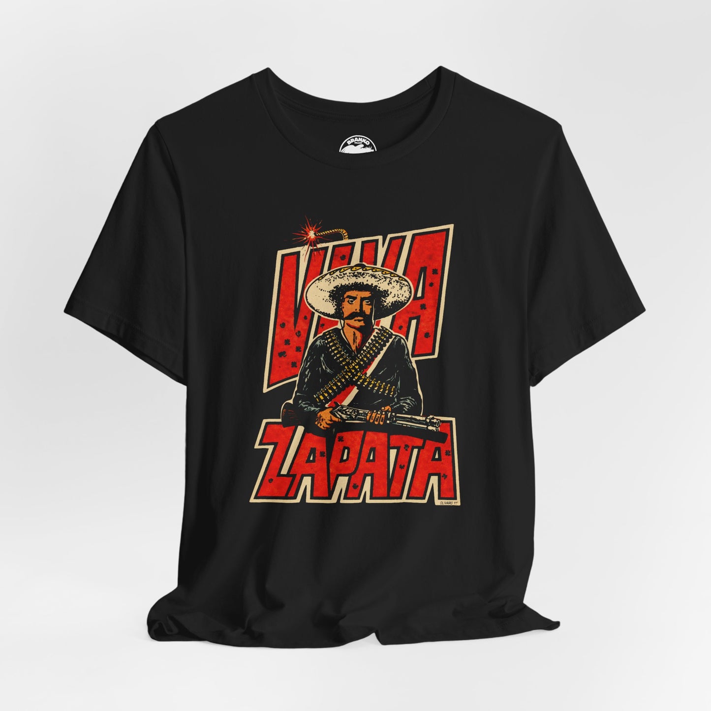Viva Zapata (Replica 70's Protest Tee with Vintage Print Effect)