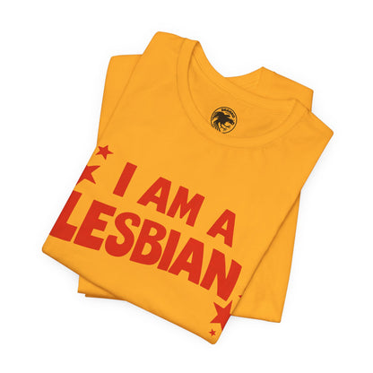 I Am A Lesbian (Replica Lyn Cooper 1974 International Women's Day Protest Shirt)