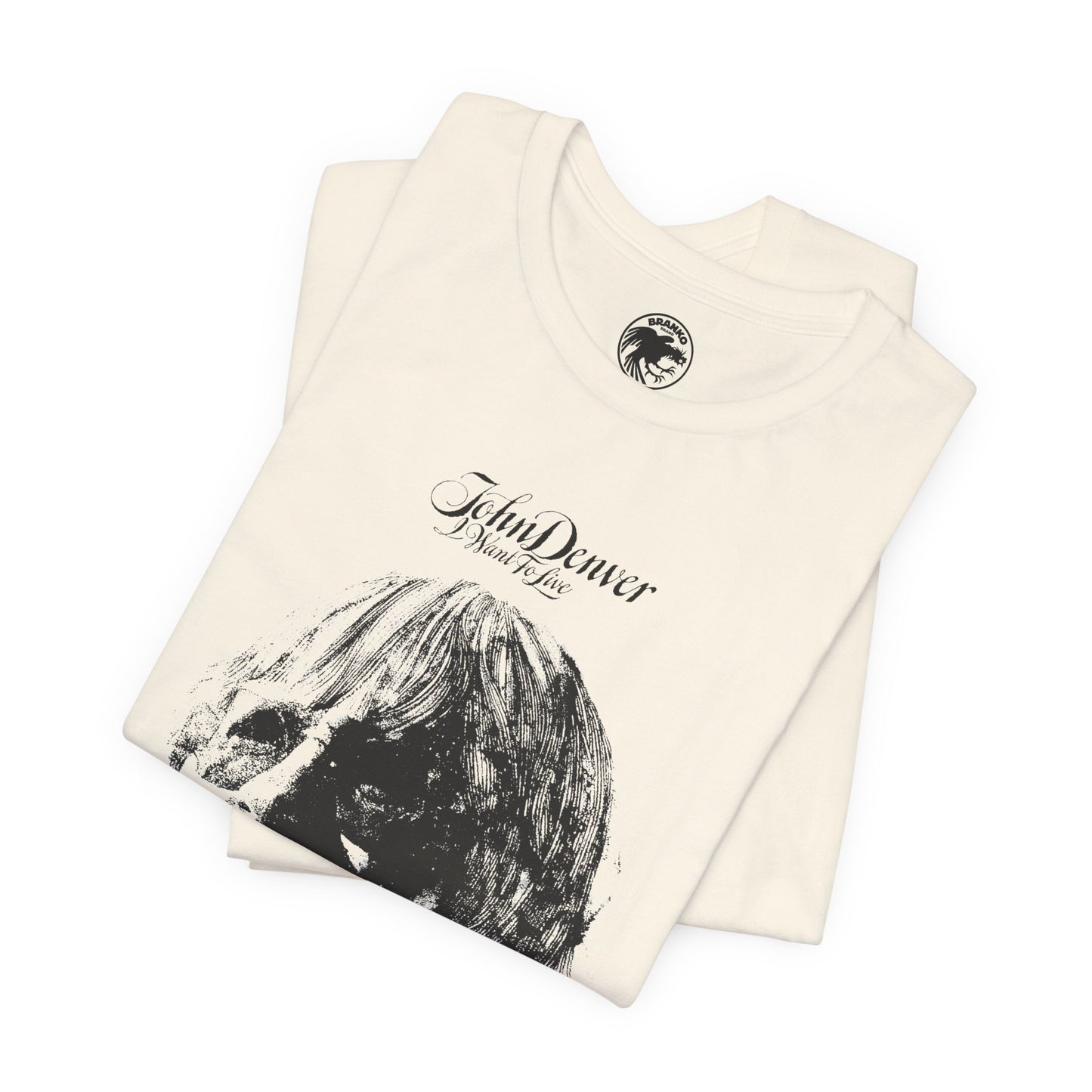 John Denver (Oversized I Want to Live Graphic Promo Tee)