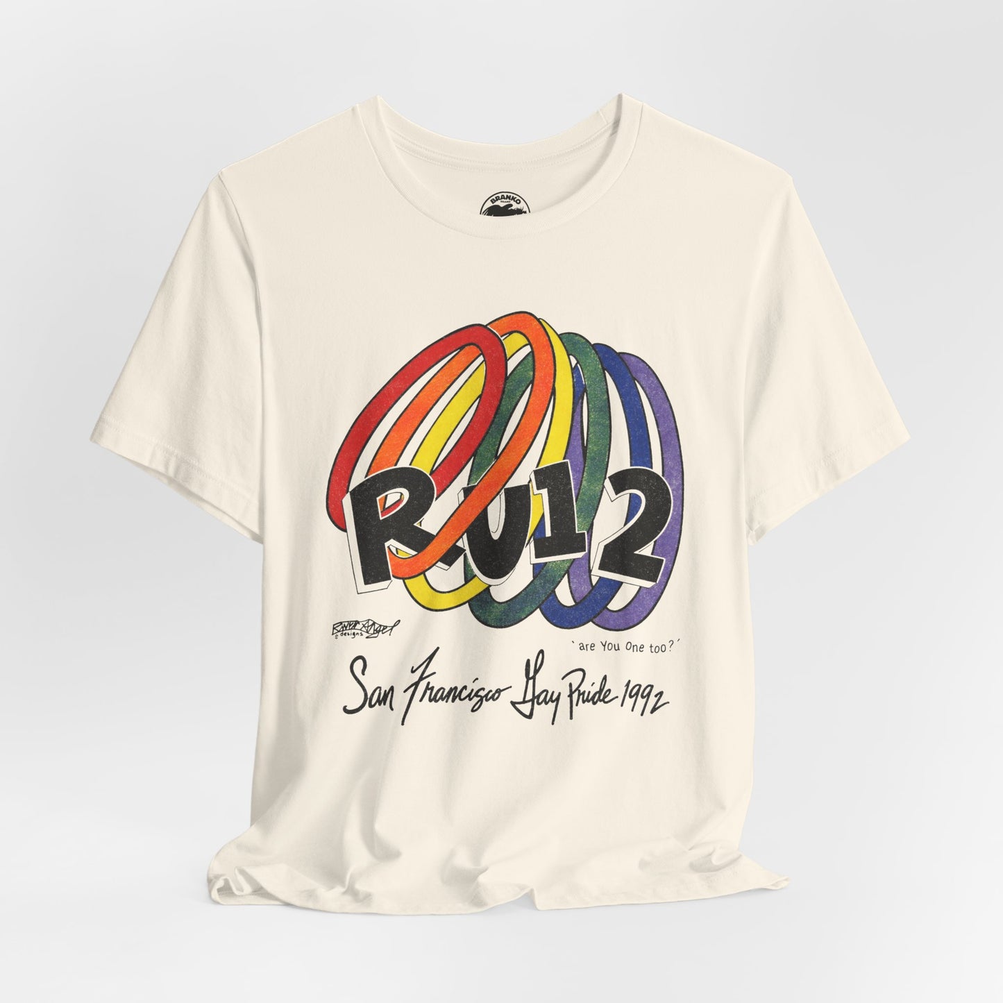 San Francisco Pride 1992 (Replica 1992 Promo Tee/Vintage Print Effect/RU12?/Are You One Too?)