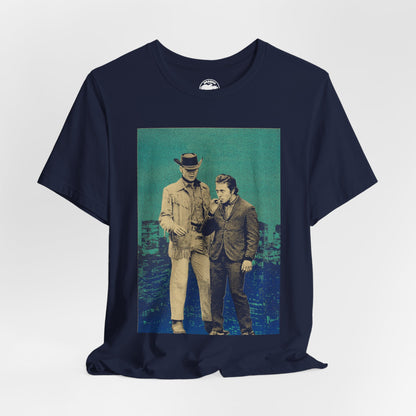 Midnight Cowboy (Graphic with Vintage Print Effect/Joe Buck and Ratso Rizzo/Midnight Cowboy Shirt)