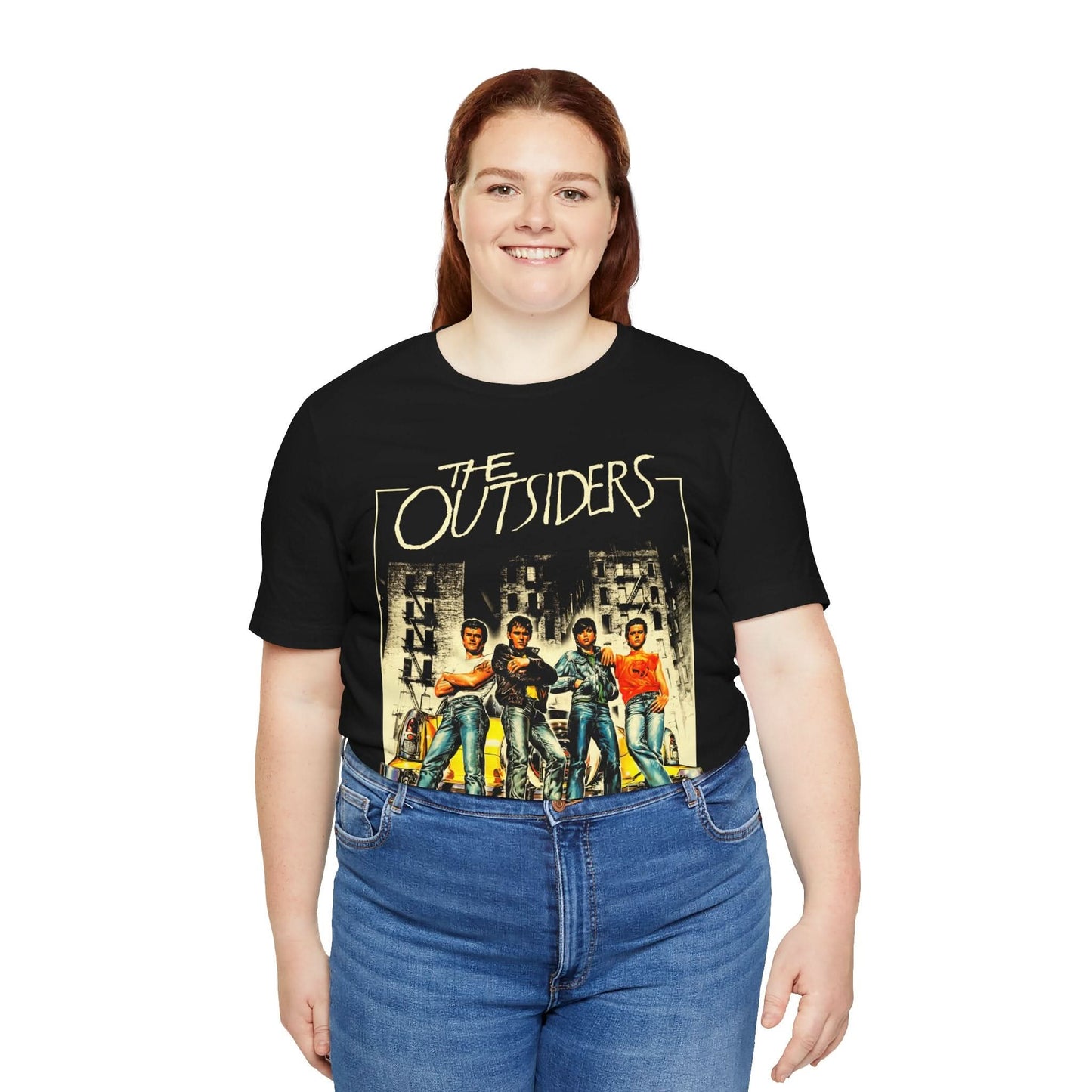 The Outsiders (Italian Poster Image Graphic with Vintage Print Effect/The Outsiders Shirt)