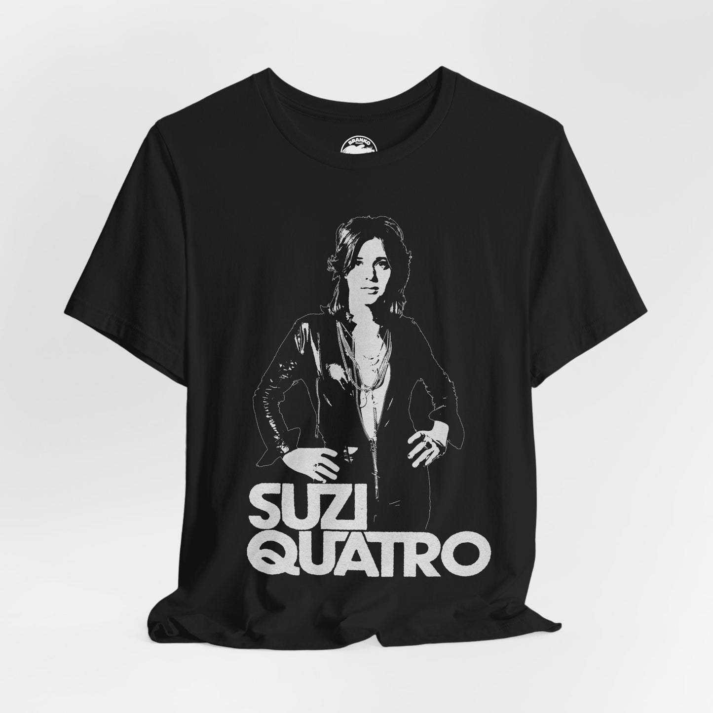 Suzi Quatro (Replica Promo Tee with Vintage Print Effect)
