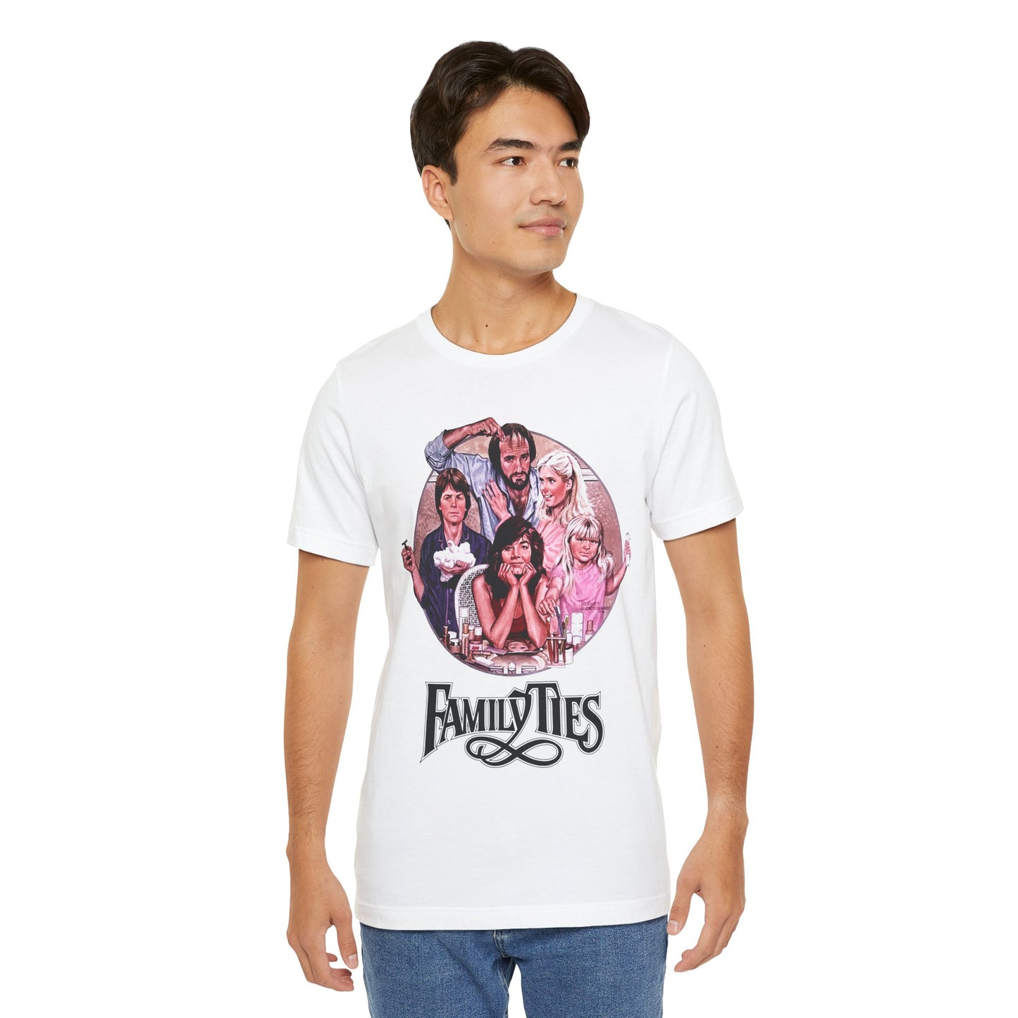 Family Ties (Replica Early 80's Promo Shirt/80's Tees)