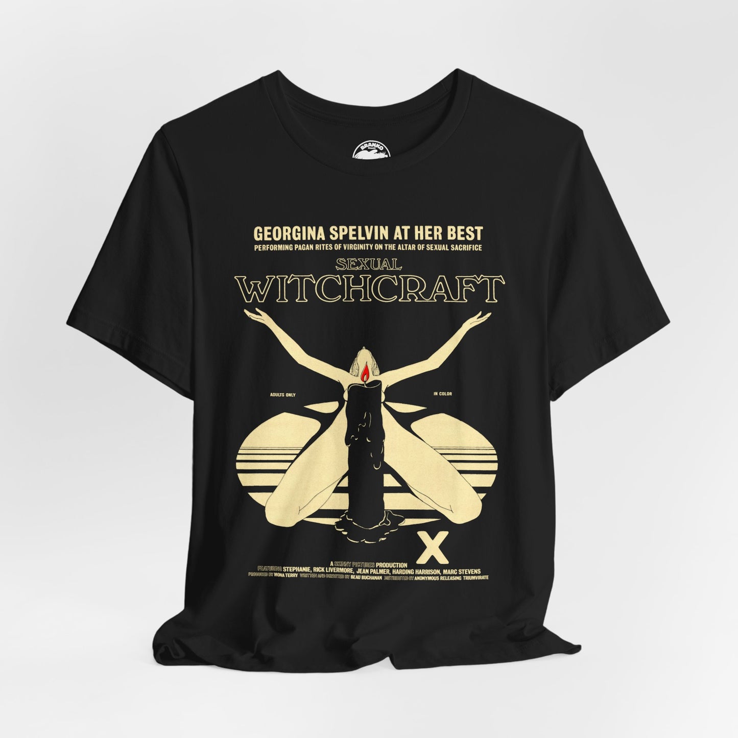 Sexual Witchcraft (1973 Adult Film/Georgina Spelvin/Vintage Porn Shirt)