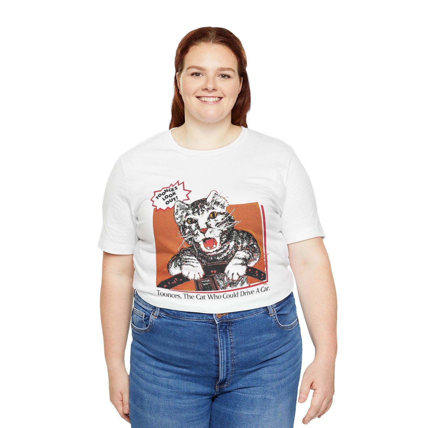 Toonces the Driving Cat (Replica SNL Promo Tee/Late 80's Early 90's)