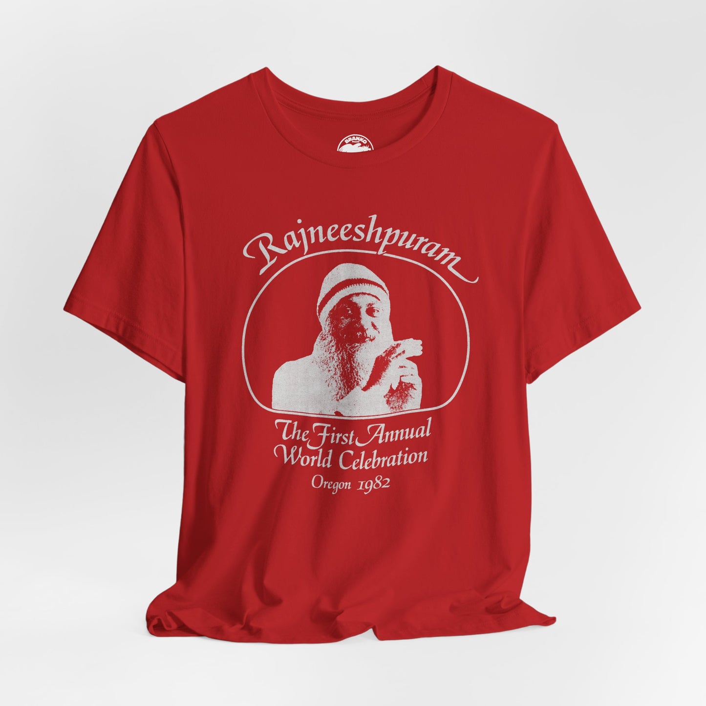 Rajneeshpuram (Replica First Annual World Celebration T-Shirt/Wild Wild Country Netflix)