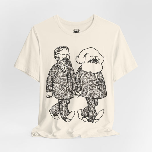 Gay Marx and Engels (Illustration from early 70's Gay Liberator)