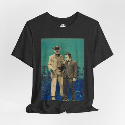 Midnight Cowboy (Graphic with Vintage Print Effect/Joe Buck and Ratso Rizzo/Midnight Cowboy Shirt)