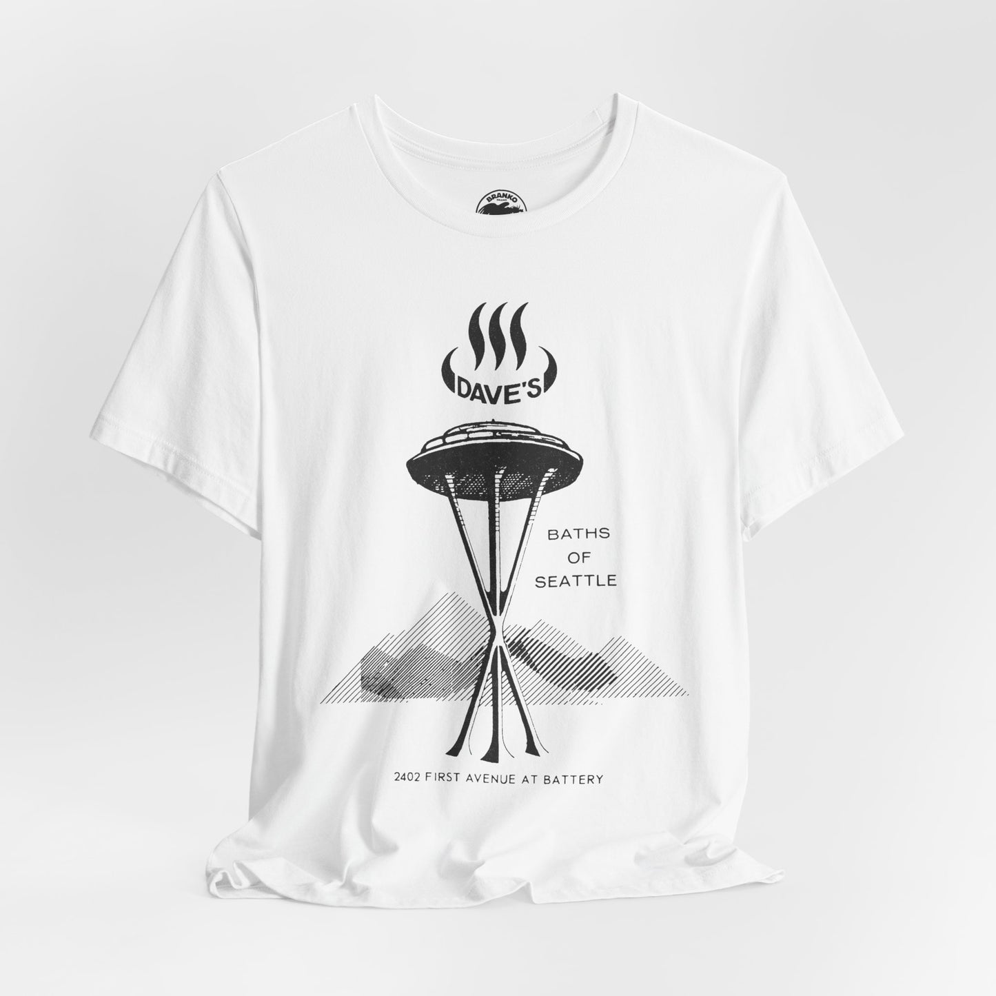 Dave's Baths Seattle (Replica Souvenir T-Shirt from 1971/Gay Bathhouse Chain 70's and 80's)