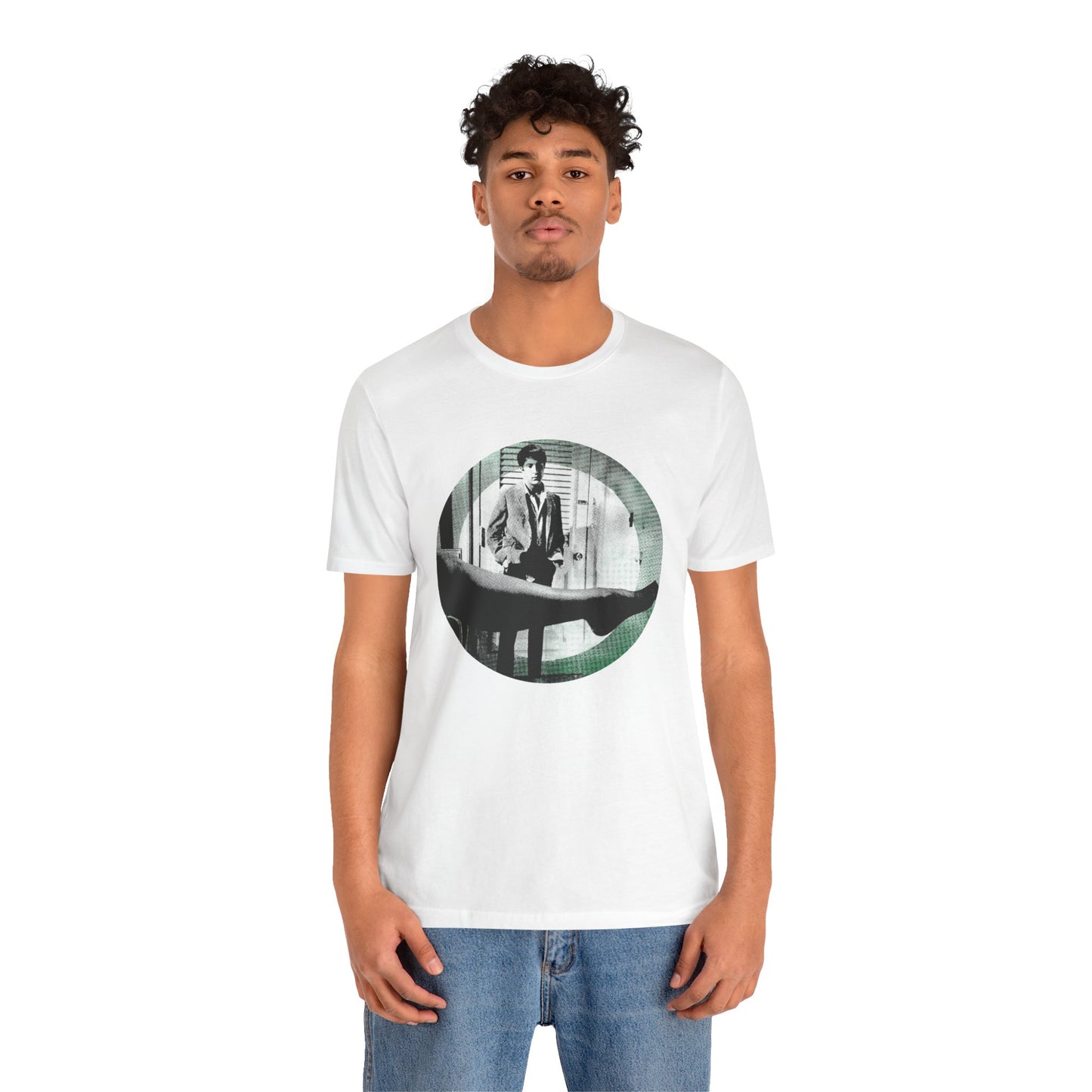 The Graduate (Mod Circle Graphic with Vintage Print Effect/Dustin Hoffman/Anne Bancroft/Mrs. Robinson)