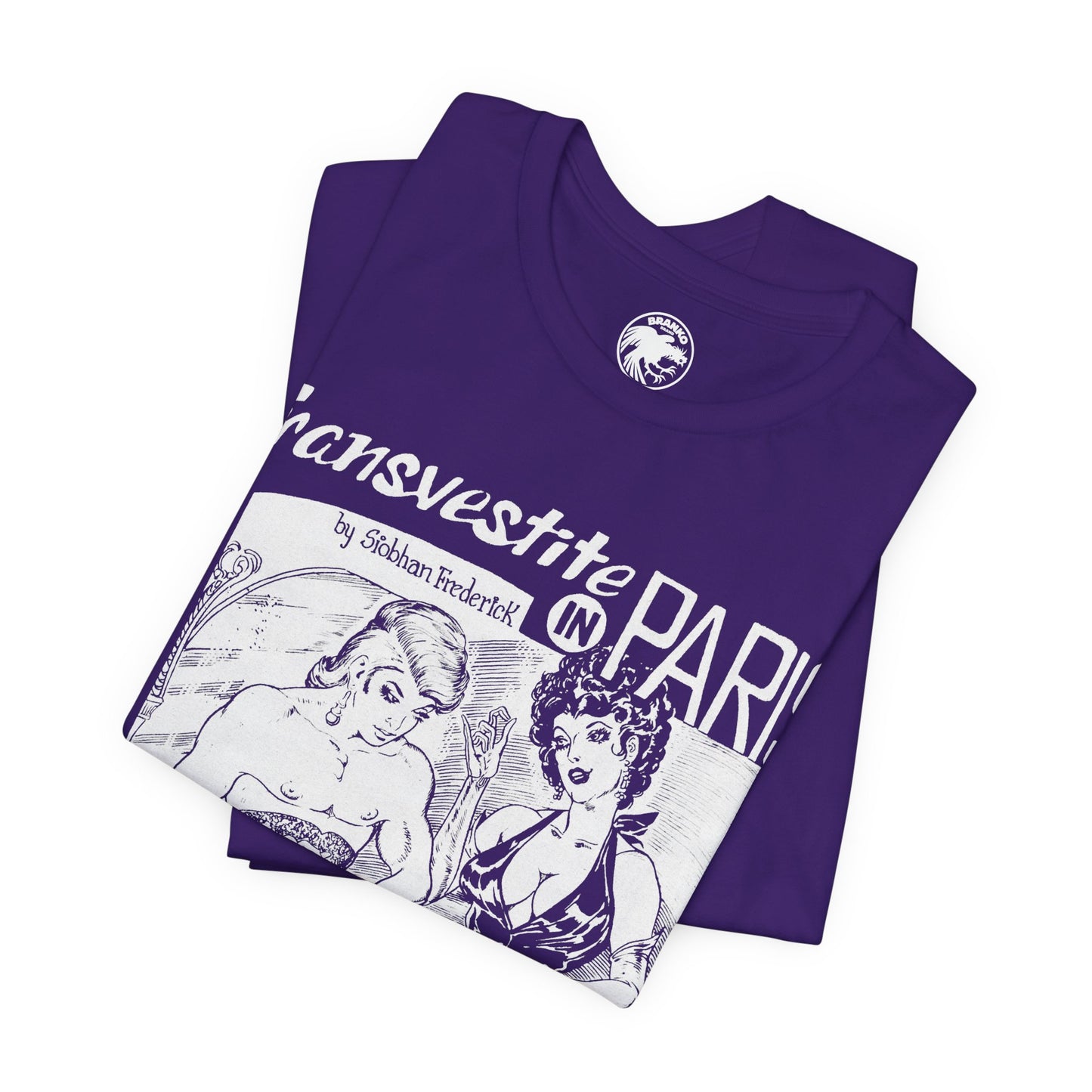 Transvestite in Paris (60's Gay Pulp Cover Artwork by Gene Bilbrew)