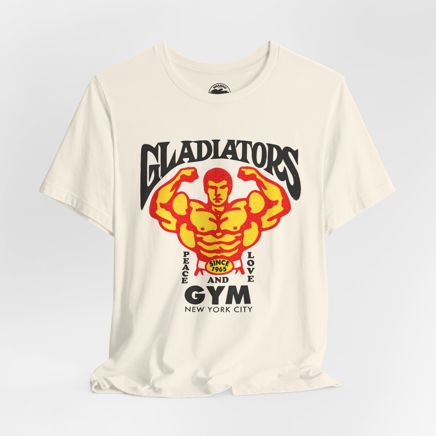 Gladiators Gym (Replica Promo Tee/New York City Gym/Lower East Side Icon and Landmark)
