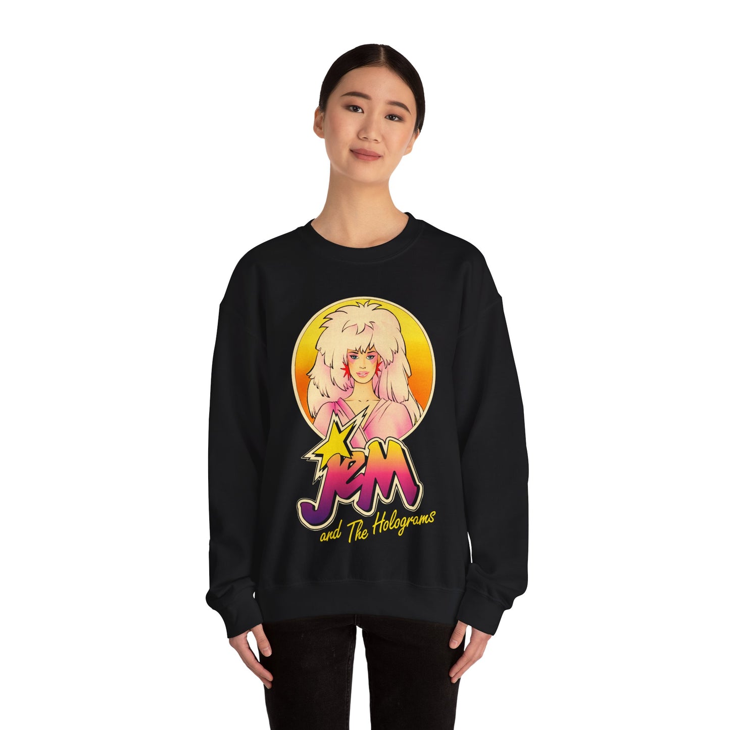 Jem and the Holograms (Oversized Graphic with Vintage Print Effect)
