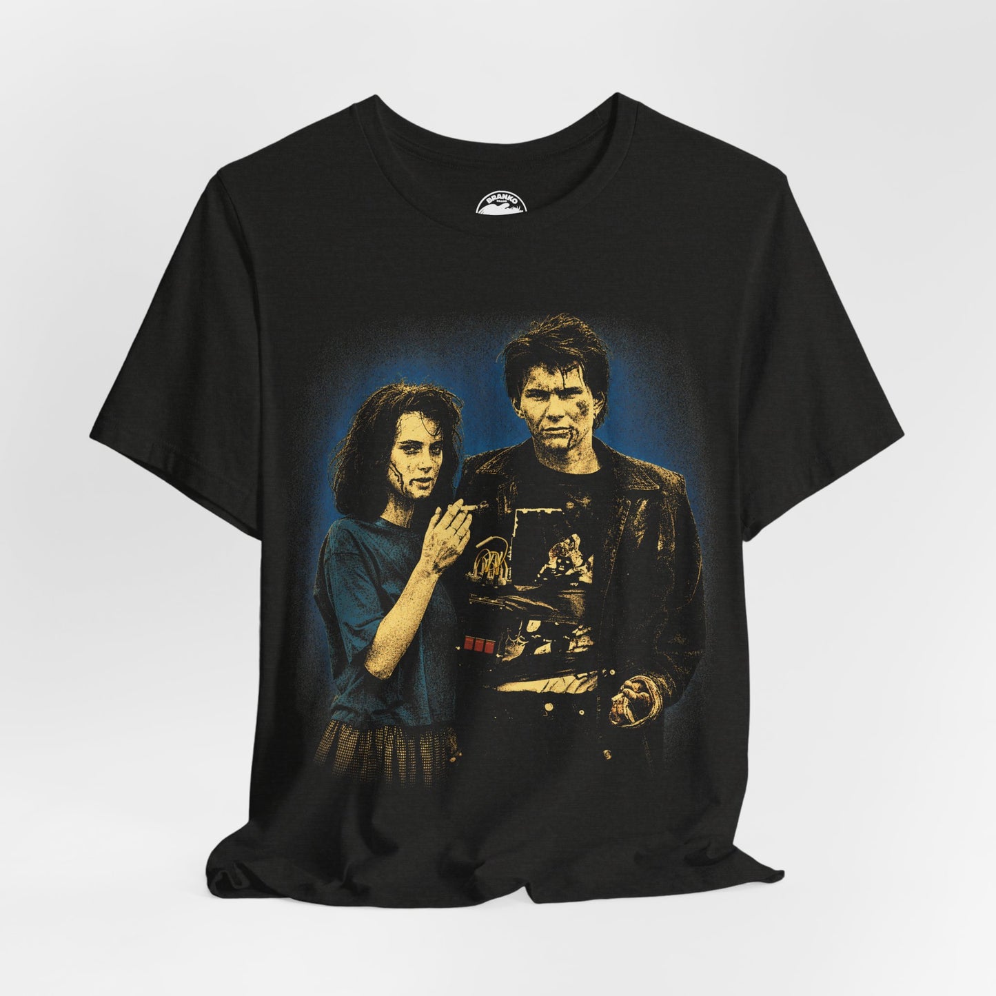 Heathers (Veronica and J.D. Graphic with 90's Rock Tee Effect)