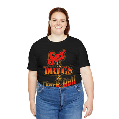 Sex & Drugs & Rock and Roll (Replica 70's Iron On Novelty Tee)