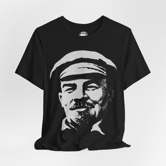 Lenin (Oversized Graphic Portrait with Vintage Print Effect/Soviet Propaganda Poster Image)